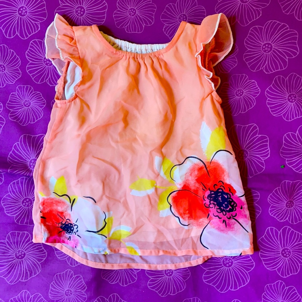 Floral toddler girl shirt